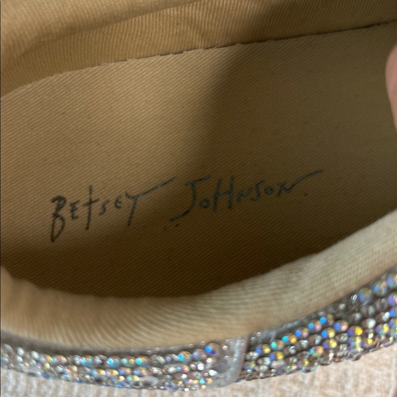 Betsey Johnson, Rhinestone tennis shoes, with box, SB-SIDNY 998075, women 7.5 - Picture 4 of 17